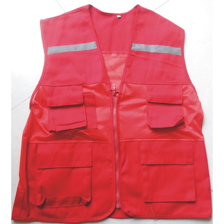 Áo gile kĩ sư bảo hộ màu ghi sáng