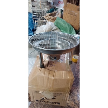 Ư Bếp nướng than hoa hoa inox tròn dày dặn, hàng Việt Nam chất lượng cao. Hàng thật như ảnh