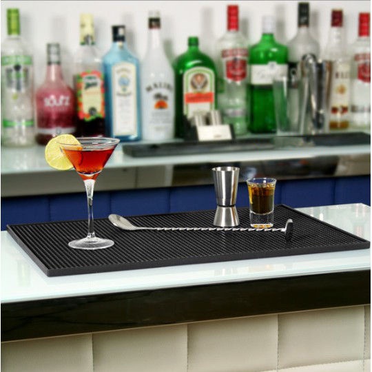Thảm bar pha chế Proki - Thảm lót cốc văn phòng, lót sàn bằng cao su chống tràn làm bàn trà đa năng, tiện lợi