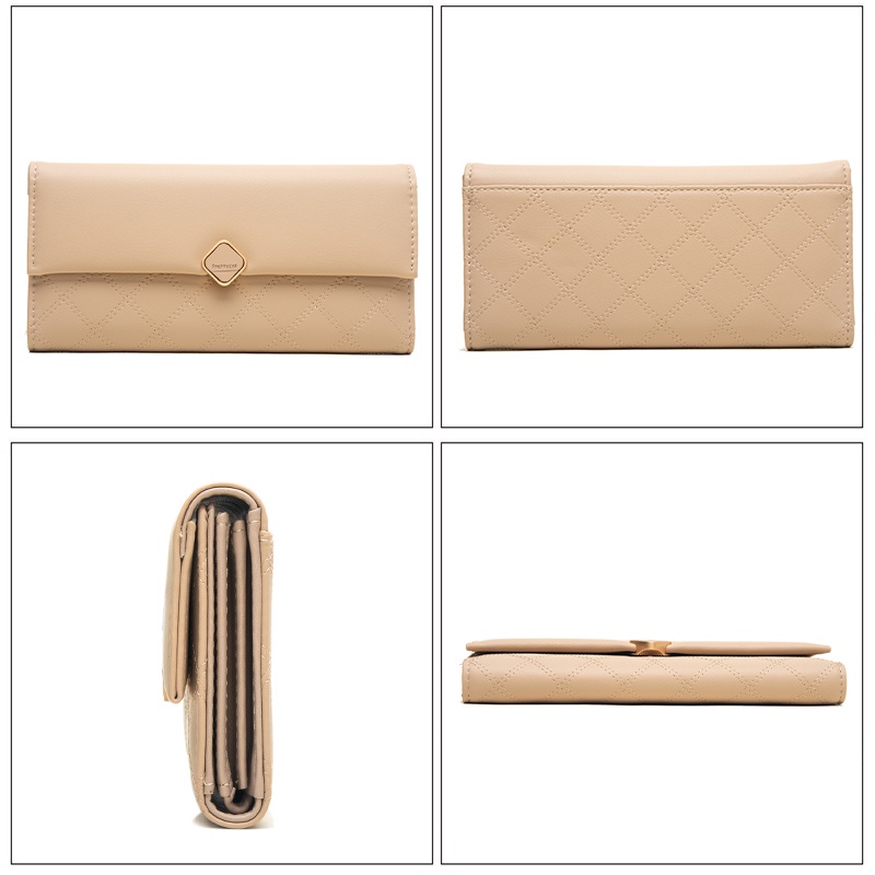 Ví Dài Đựng Thẻ Cao Cấp Thời Trang Dành Cho Nữ Giá Đỡ