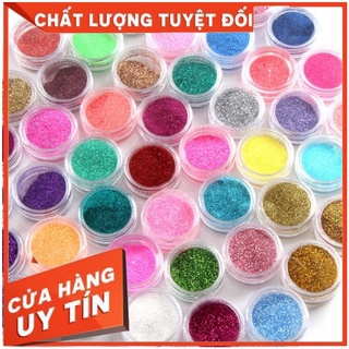 Sét nhũ rắc trang trí móng tay màu ngẫu nhiên