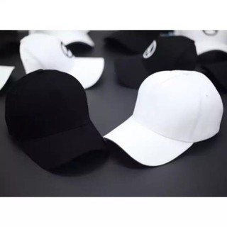 Siêu hot hot Nón kết unisex trơn trắng và đen
