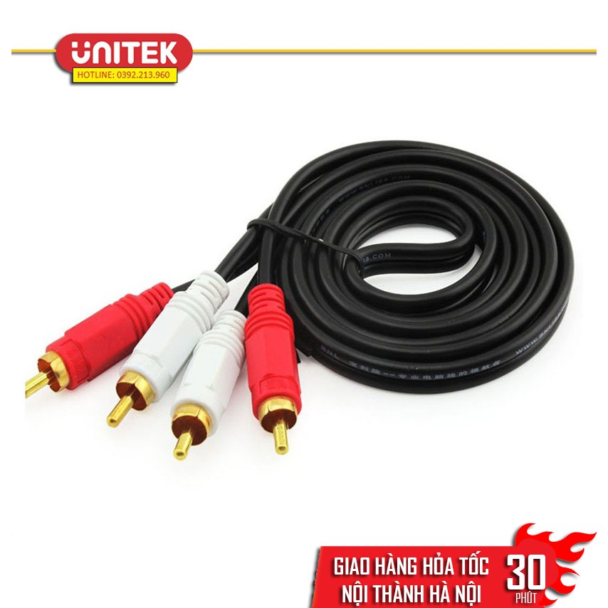 Dây loa AV 2 ra 2 2m
