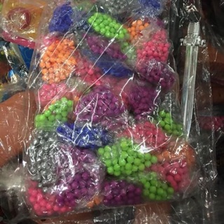 Hạt nhựa màu sắc bi 6mm