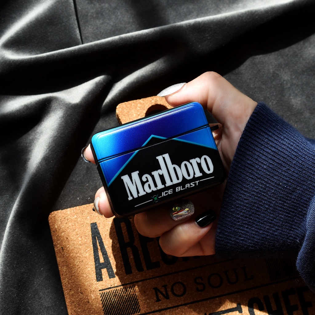 Vỏ Bảo Vệ Hộp Sạc Tai Nghe compatible AirPods 3 compatible AirPods 3/ 3/ 2Gd/ 3 Mẫu Mới Họa Tiết Ice Marlboro 2021 New compatible AirPods3