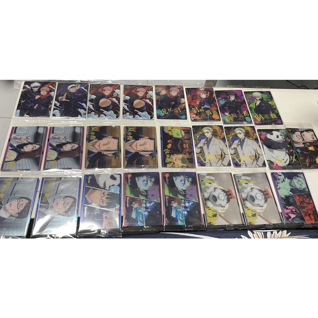 Tổng hợp thẻ sưu tầm sticker Jujutsu Kaisen gashapon chính hãng Nhật Bản