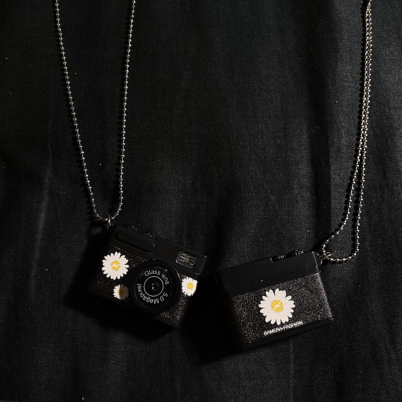 Dây chuyền thép titan mặt hình camera thời trang hiphop dành cho nam và nữ 1303