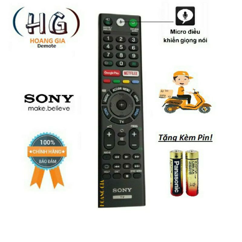Remote Điều khiển tivi Sony giọng nói RMF-TX310P- Hàng mới chính hãng Full Box 100%