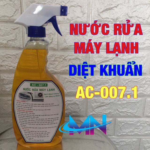 NƯỚC RỬA DÀN LẠNH, DÀN NÓNG MÁY LẠNH DIỆT KHUẨN AC_007.1