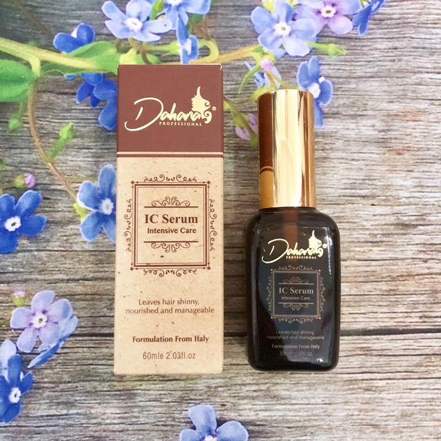 [+Tặng mũ trùm] TINH DẦU DƯỠNG TÓC UỐN NHUỘM KHÔ XƠ HƯ TỔN DAHANA IC SERUM 60ML
