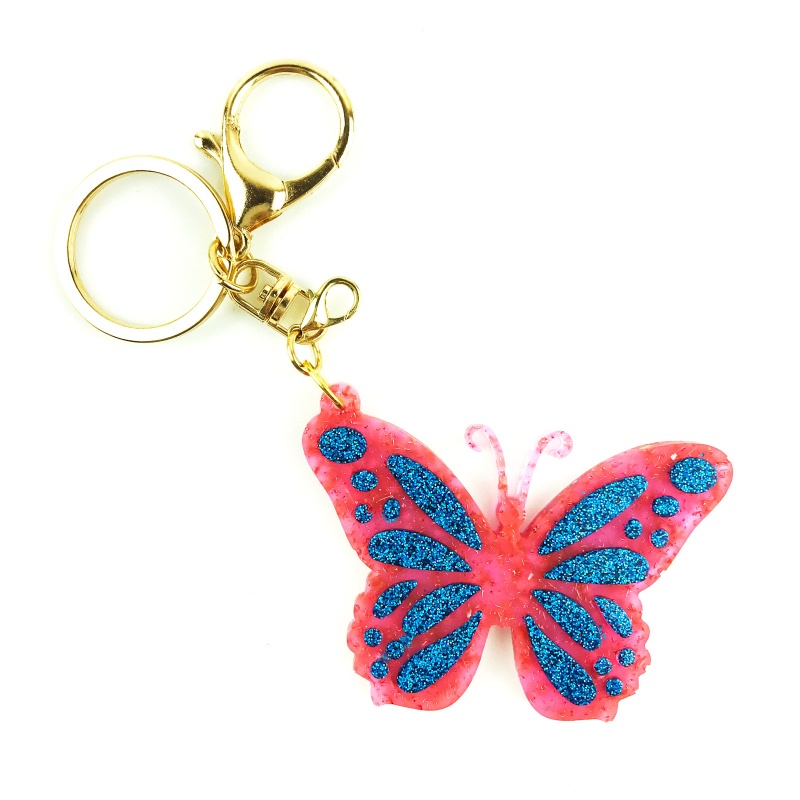 Khuôn Làm Móc Khóa Bằng Nhựa Resin Hình Bướm DIY