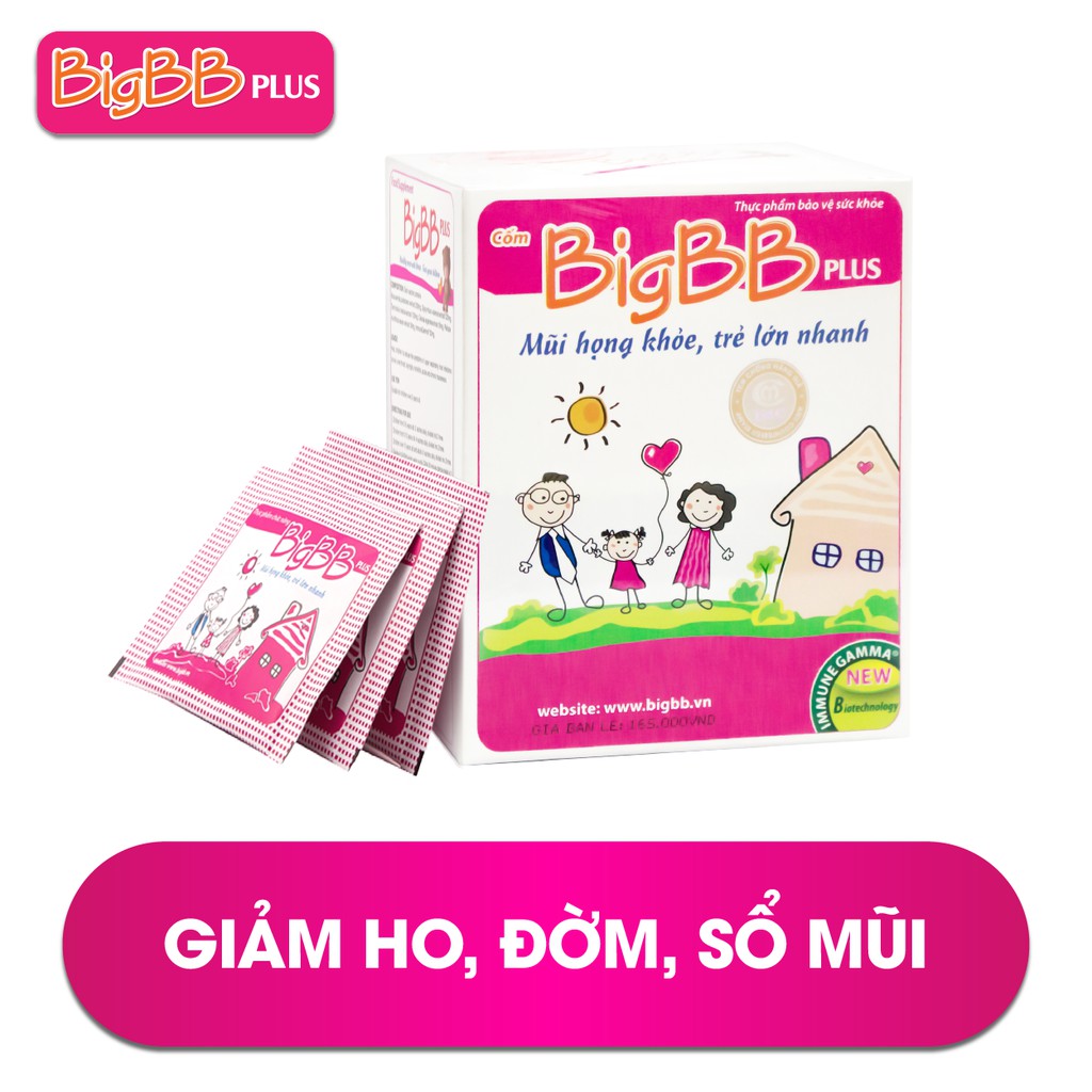 BigBB Plus - Giảm ho đờm, sổ mũi, viêm họng, hạn chế dùng kháng sinh