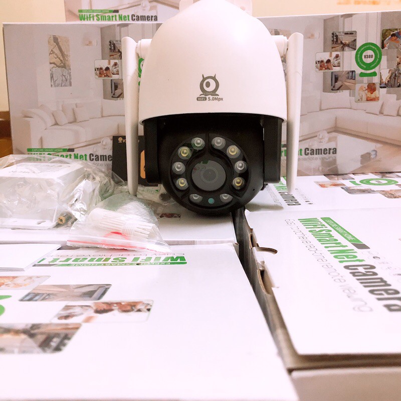 CAMERA WIFI V380 PRO NGOÀI TRỜI 5.0 Mpx PTZ C12 , theo dõi chuyển động , đàm thoại 2 chiều | BigBuy360 - bigbuy360.vn