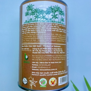 Nước cốt dừa Nguyên chất DELTA COCO 400ml (80%)