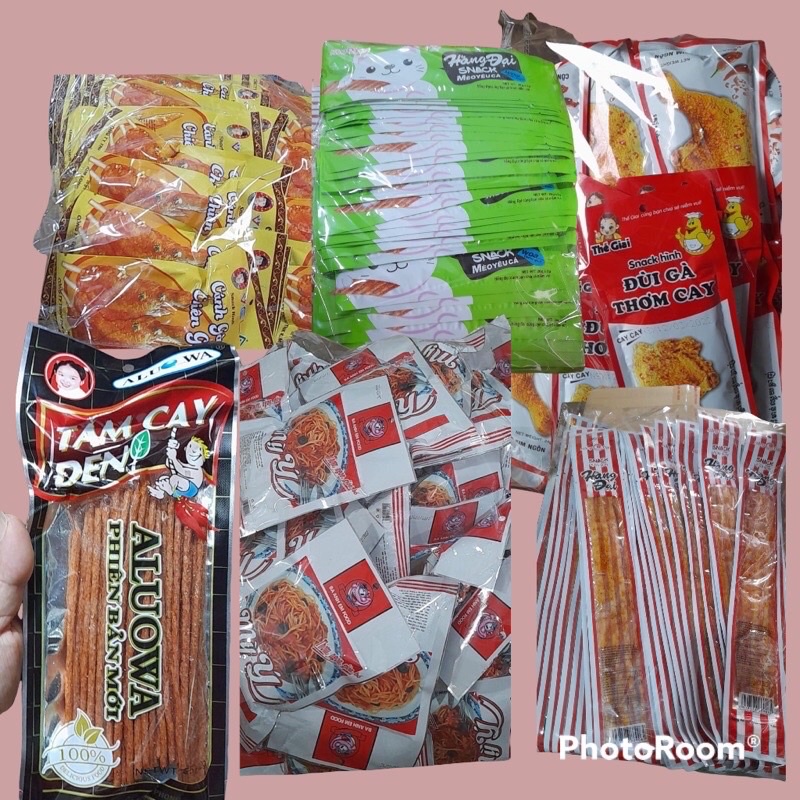 COMBO ĐỒ ĂN VẶT GiÁ RẺ Hot CỔNG TRƯỜNG GÓI Đồ ăn vặt cay, set đồ ăn vặt, đồ ăn vặt ngon,kẹo nhiều loại ngon tuyệt