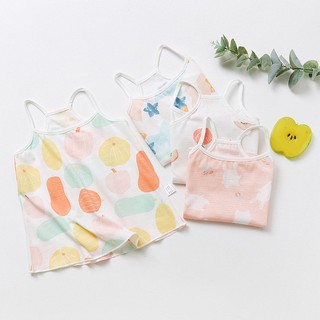 Áo hai dây mùa hè chất liệu siêu mát, họa tiết cute dễ thương cho các bé gái