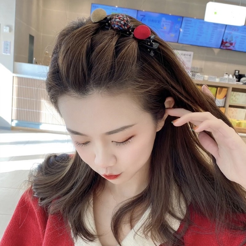 Kẹp Tóc Đính Bóng Tròn Thời Trang Hàn Quốc