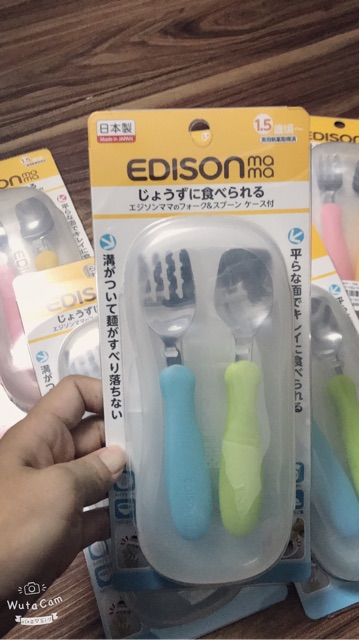 [HÀNG XỊN] Bộ thìa nĩa inox cao cấp có hộp Edison Nhật Bản