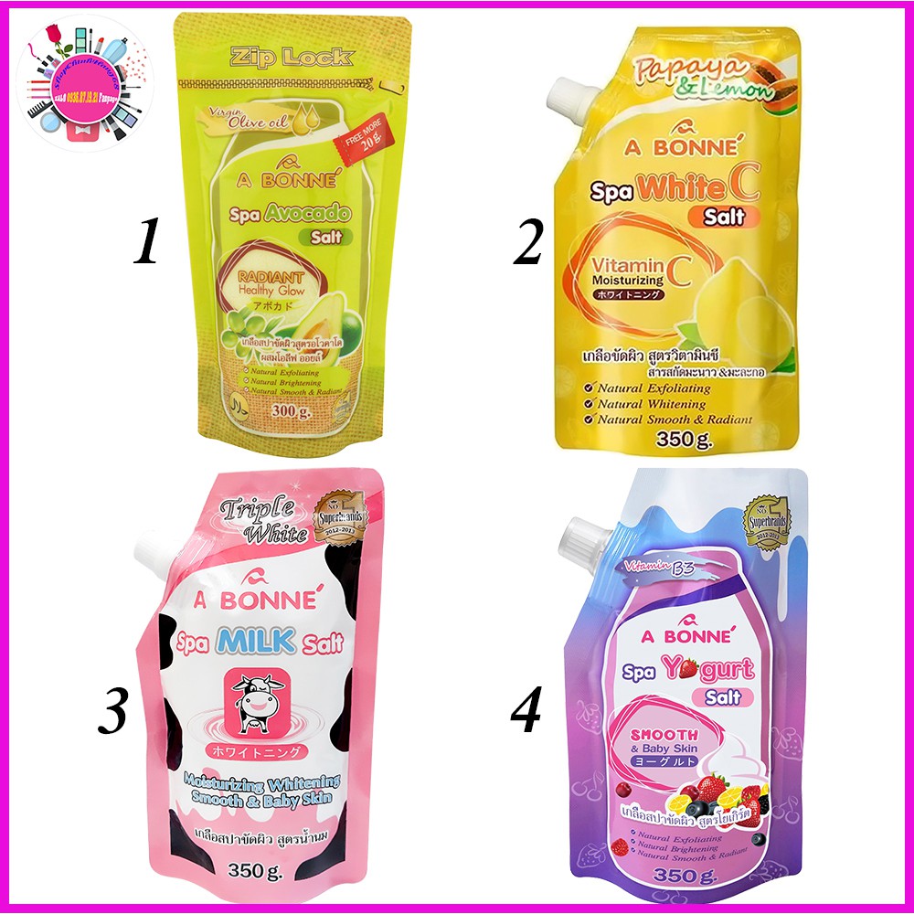 Muối Tắm A BONNE Tẩy Tế Bào Chết Trắng Da THÁI LAN