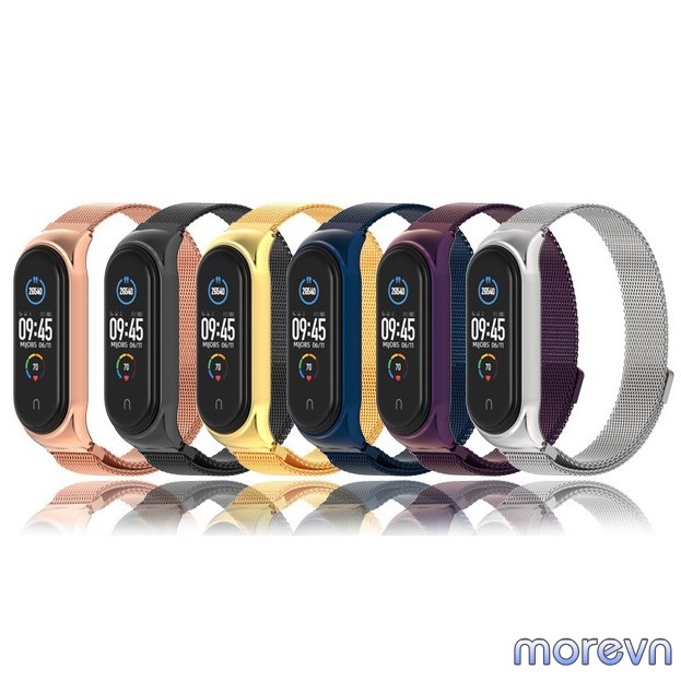 Dây đeo nam châm CS Mi band 4, miband 3 chính hãng Mijobs - dây đeo thay thế miband 4, mi band 3 milanese loop viền cong