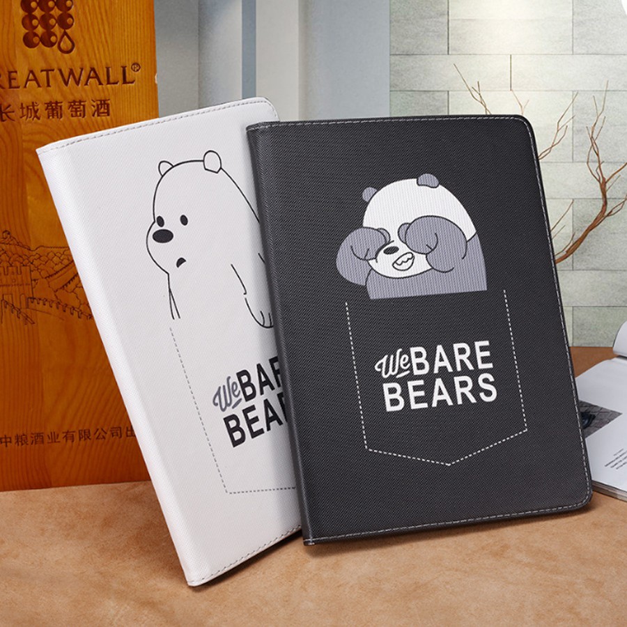 [Viền Silicone] Bao Da iPad Hình Gấu Bears Xinh (P9)
