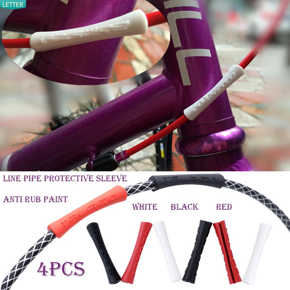 Set 4 Ống Cao Su Bọc Bảo Vệ Dây Phanh Xe Đạp Chống Trầy Xước Siêu Nhẹ Chất Lượng Cao