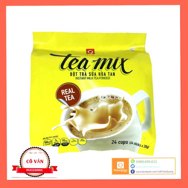 TRÀ SỮA TEA MIX TRẦN QUANG 24g/480g