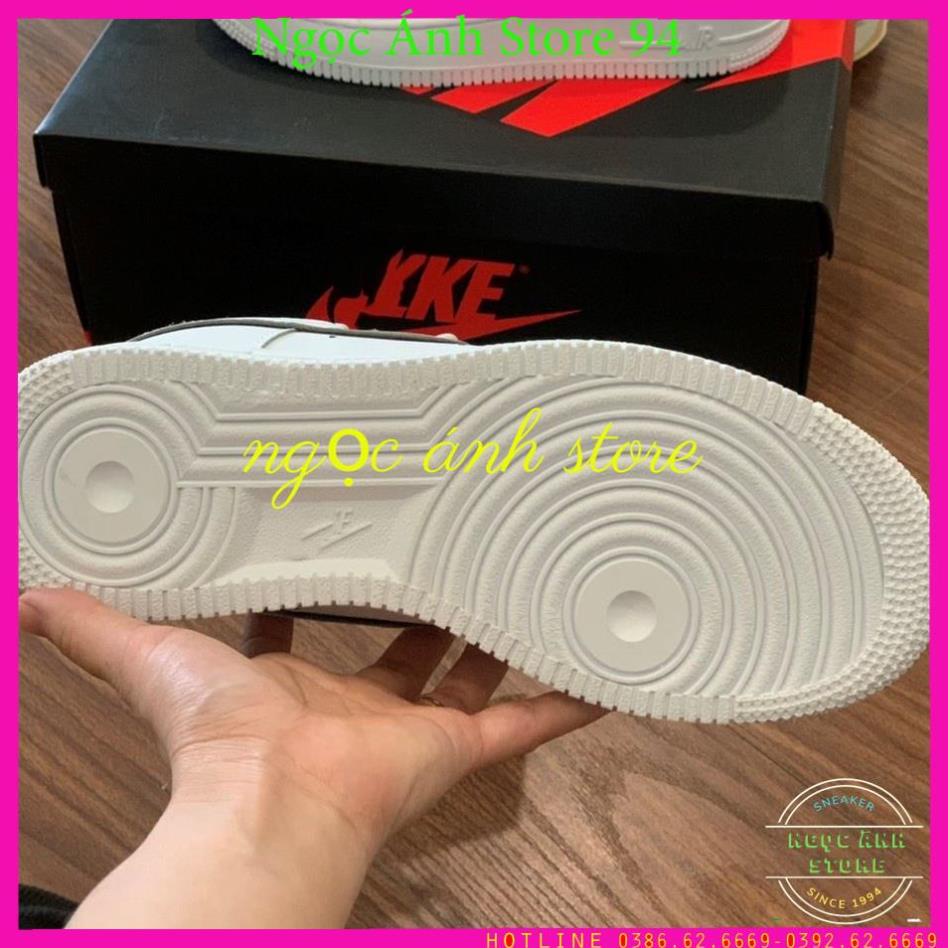 Giày sneaker,af1 trắng viền vàng full size nam nữ
