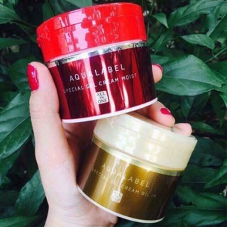 Kem dưỡng Shiseido Aqualabel đỏ và vàng Nhật Bản 90g