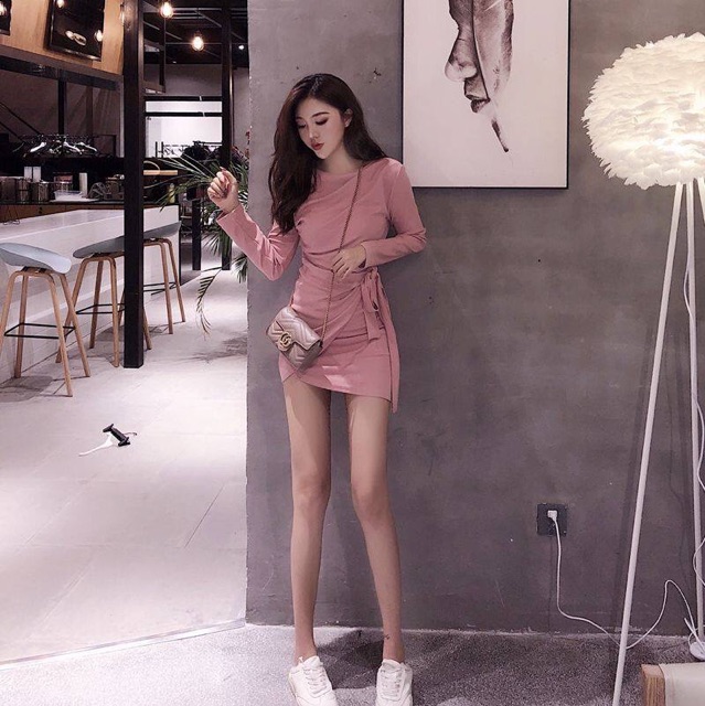 Đầm body cột nơ