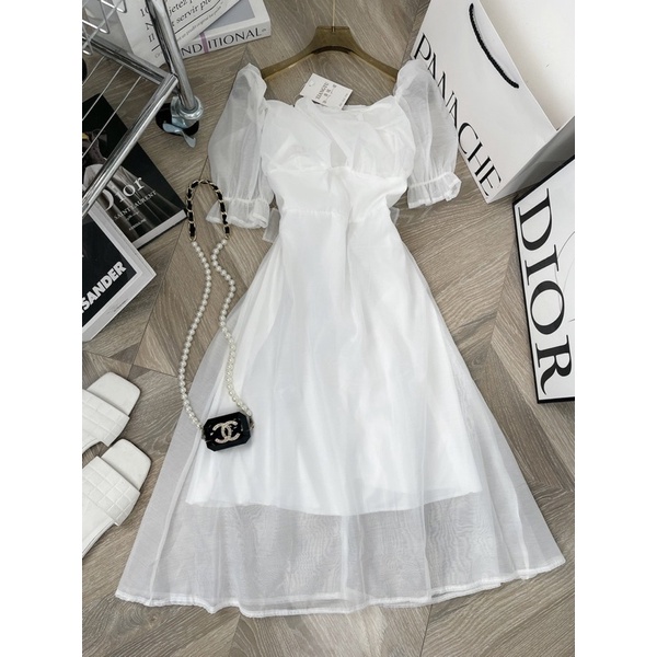 [ 𝐅𝐑𝐄𝐄 𝐒𝐇𝐈𝐏 ] VÁY TƠ BỒNG XÒE 2 LỚP DẦY DẶN 1 MÀU TRẮNG HÀNG L1CHẤT TƠ ĐẸP LẮM Ạ