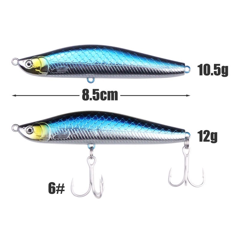 1 Mồi Câu Cá Giả Hình Bút Chìm 8.5cm 12g