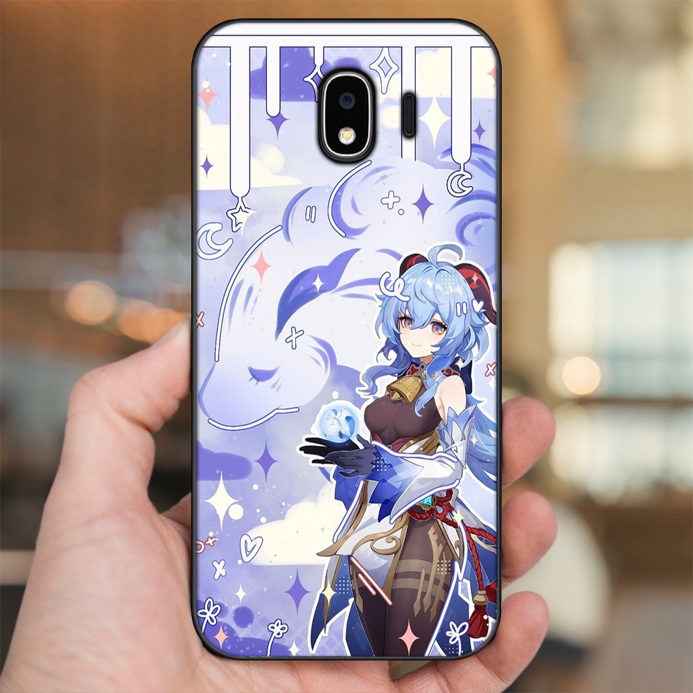 Ốp lưng Samsung J4 viền đen in hình Ganyu Genshin Impact