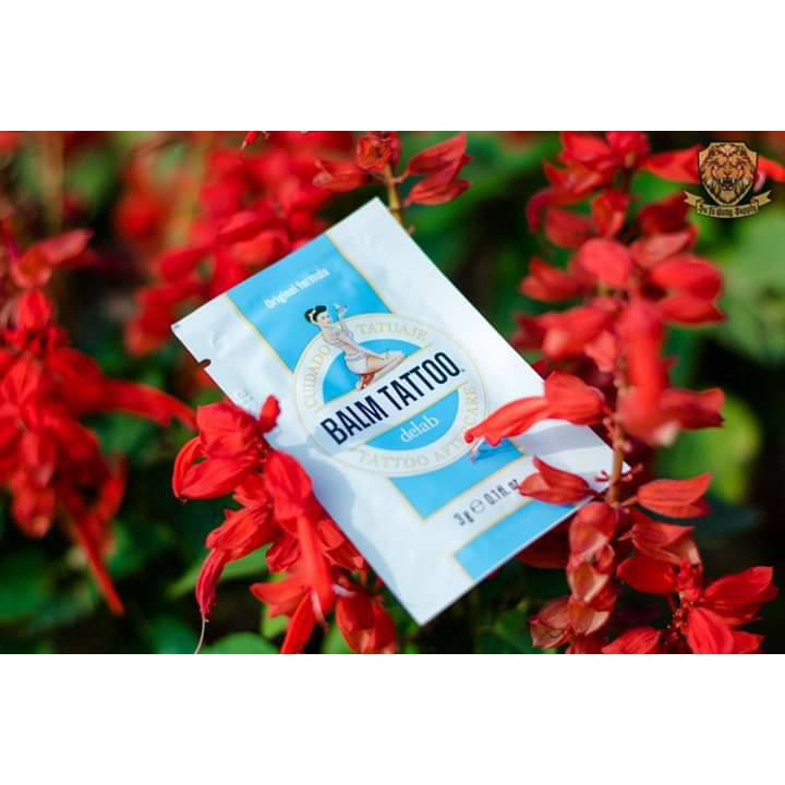 Kem dưỡng hình xăm - dưỡng màu kích màu môi - Balm xanh gói 3g