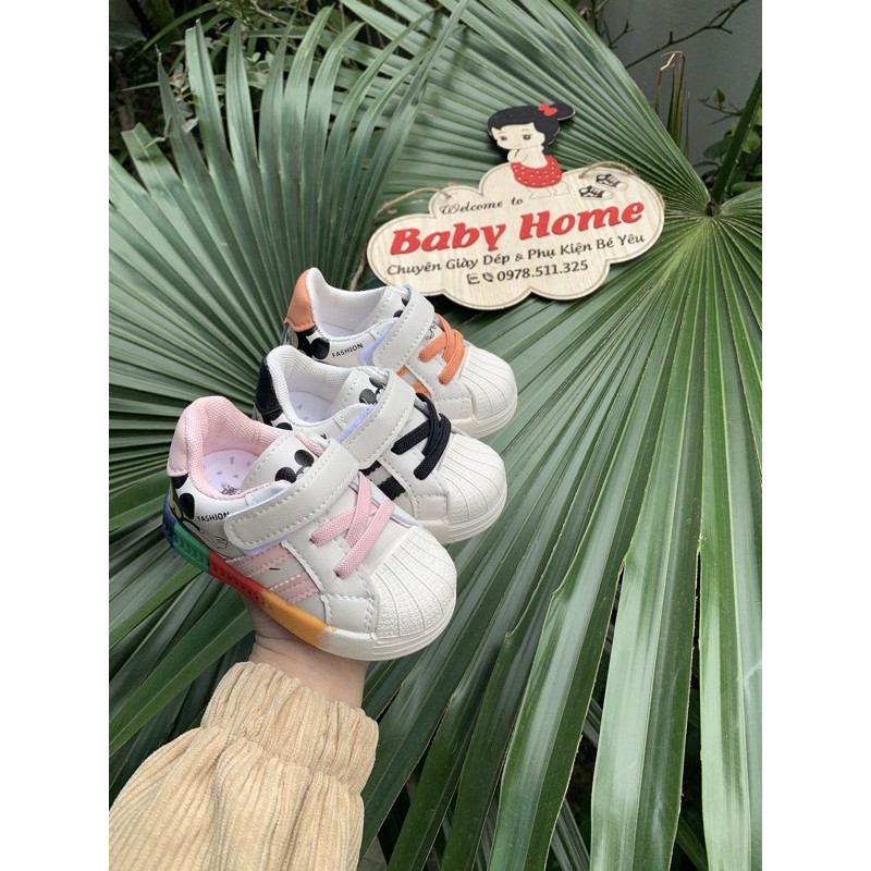 Giày Thể Thao Mickey Cầu Vồng Cho Bé Trai/Gái [G04]