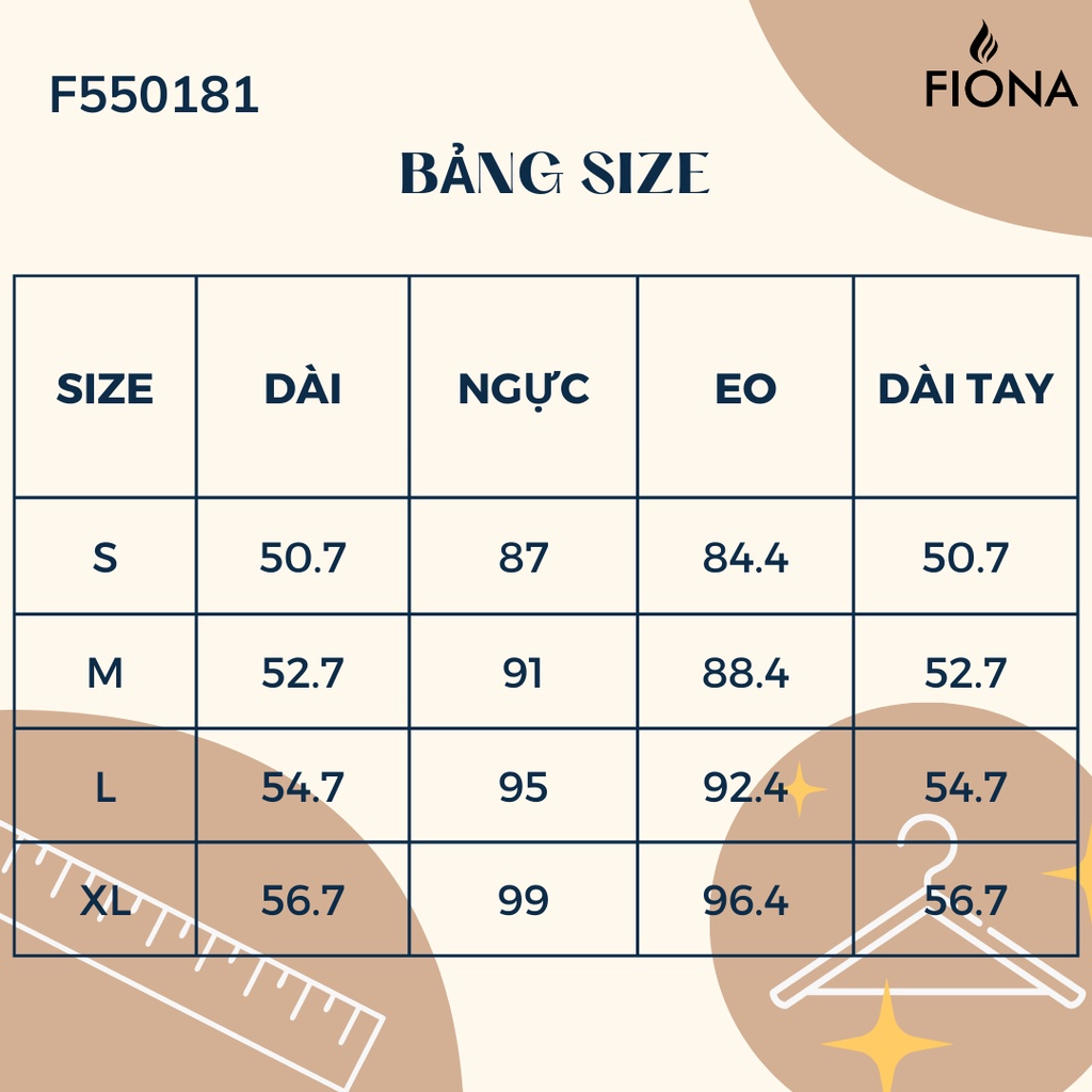 Áo sơ mi nữ tay cộc FIONA, gấu lật đính 4 cúc F550181