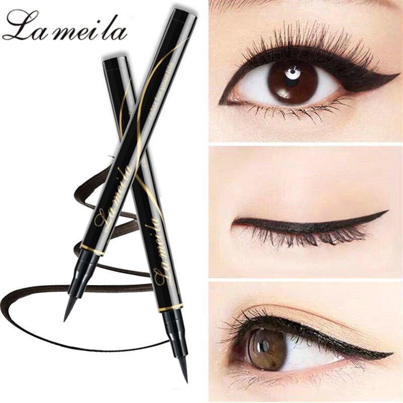 Kẻ Mắt Nước Lameila + Chuốt Mi Mascara Làm Dày Mi Cong Mi Không Trôi Chống Thấm Nước Chính Hãng 100%