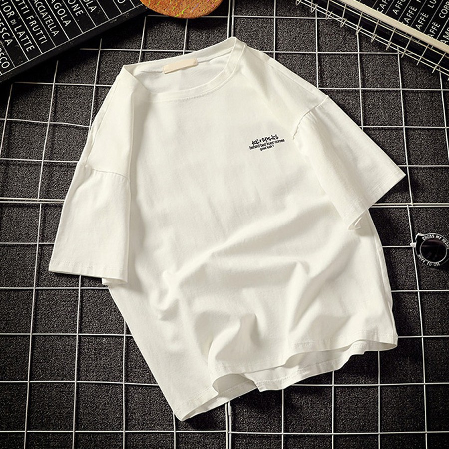 ÁO THUN UNISEX AOMI O KOREAN TAY NGẮN TAY LỠ NAM NỮ CHẤT LƯỢNG CAO