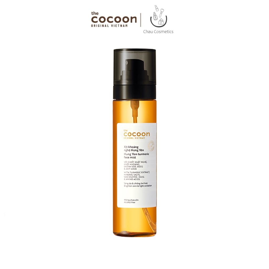 Xịt khoáng nghệ Hưng Yên Cocoon dưỡng ẩm chống oxi hóa 130ml