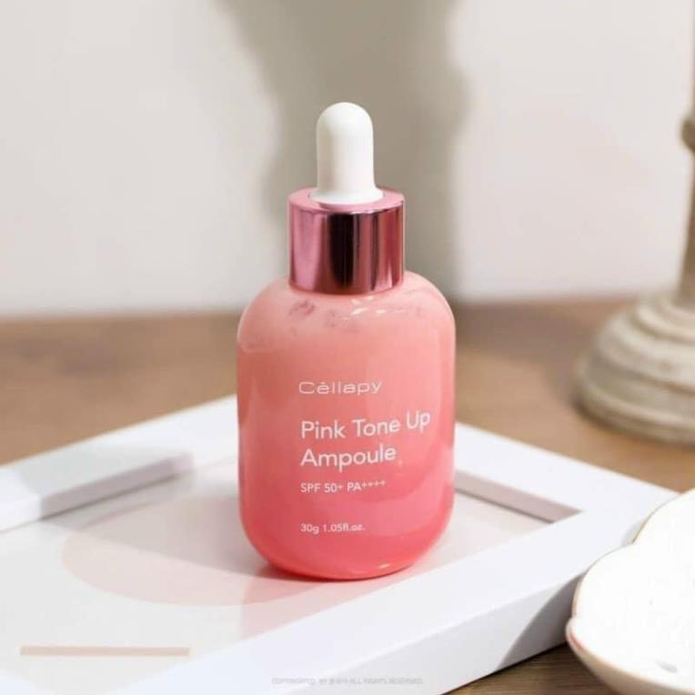 Tinh Chất Dưỡng Trắng Da, Nâng Tông, Chống Nắng Cellapy Pink Tone Up Ampoule TC SPF 35 PA+++ 30g