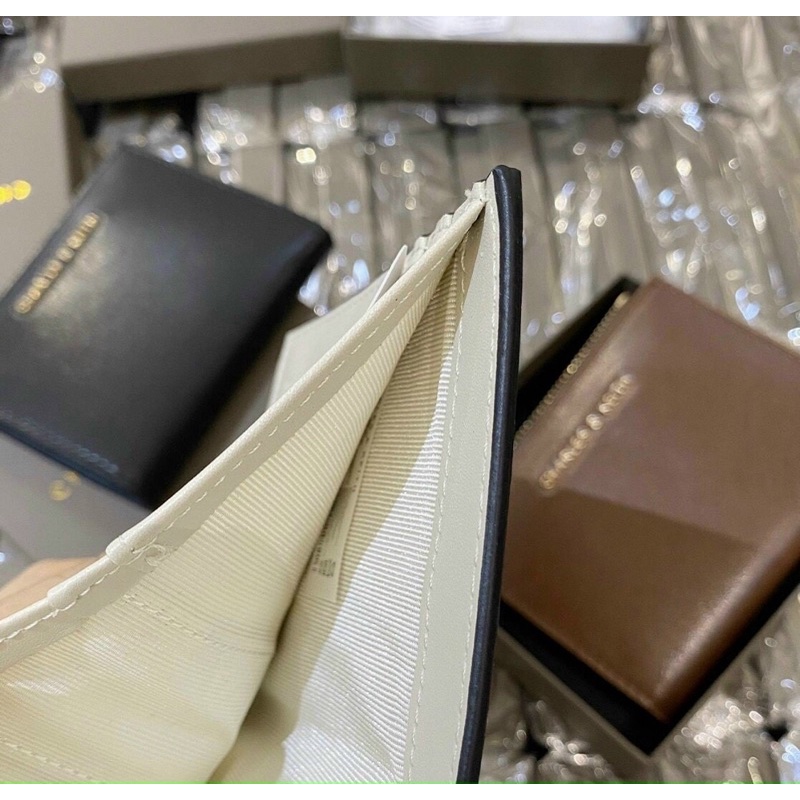 Ví mini nút bấm đựng thẻ có hộp