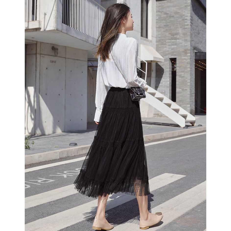 [Jamela Store] Chân váy voan ba tầng dáng dài | BigBuy360 - bigbuy360.vn