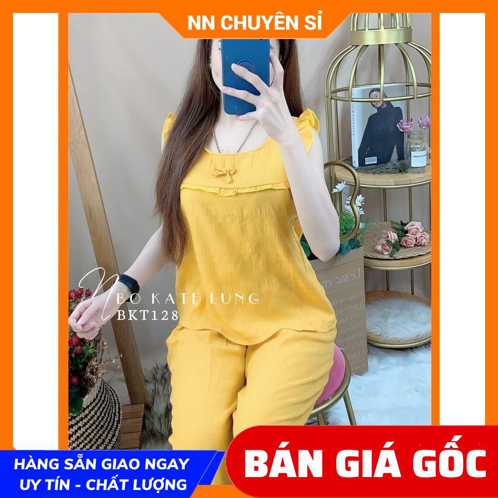 Đồ bộ kate lửng bèo cực xinh BKT ⚡Ảnh thật⚡ Đồ bộ nữ ⚡ Đồ bộ mặc nhà