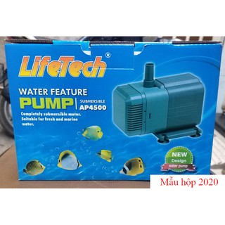 Máy Bơm Nước Hồ Cá Lifetech AP-4500 công suất 50W lưu lượng 2.300L dùng cho hồ cá cảnh, hòn non bộ