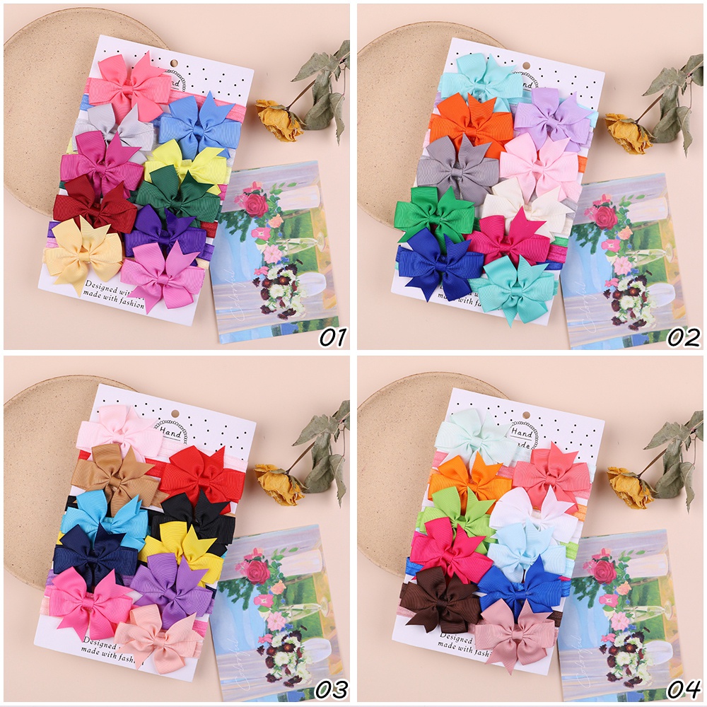 KIDSBOWS Set 10 Băng Đô Nơ Cho Bé Gái