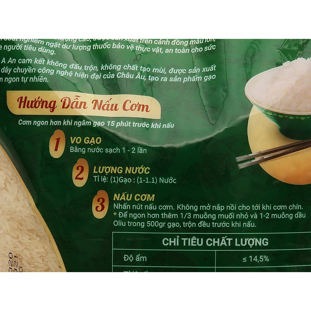 Gạo Thơm ST21 A AN Túi 5Kg Đặc sản Sóc Trăng Thơm hoa lài nhẹ - date mới 100%