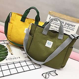 Túi vải canvas túi Tote đeo vai Hàn Quốc cao cấp