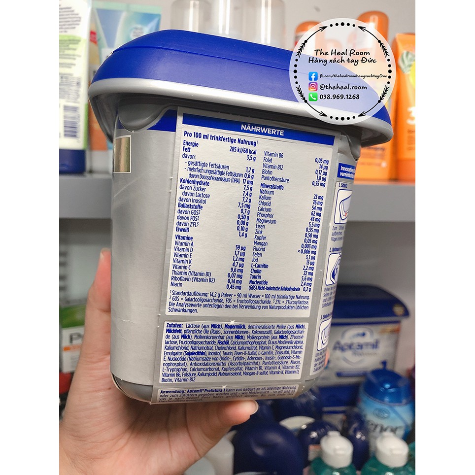 Sữa Aptamil Profutura Đức 🍓FREESHIP🍓 Ap bạc Đức 800g số Pre, 1, 2 chuẩn chính hãng [Hàng nội địa Đức] (Date T11/2021)