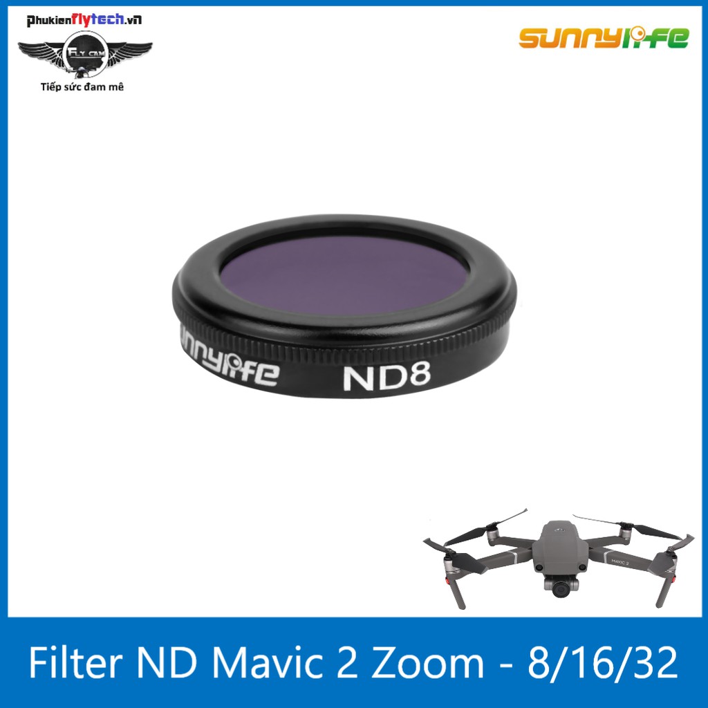 Filter ND16 Mavic 2 zoom - chính hãng sunnylife - phụ kiện flycam DJI Mavic 2 zoom - giảm thiểu ánh sáng vào camera.