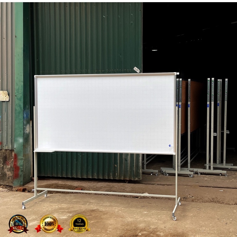 Bảng từ trắng di động , tặng kèm bút ,bông lau từ, nam châm bảng